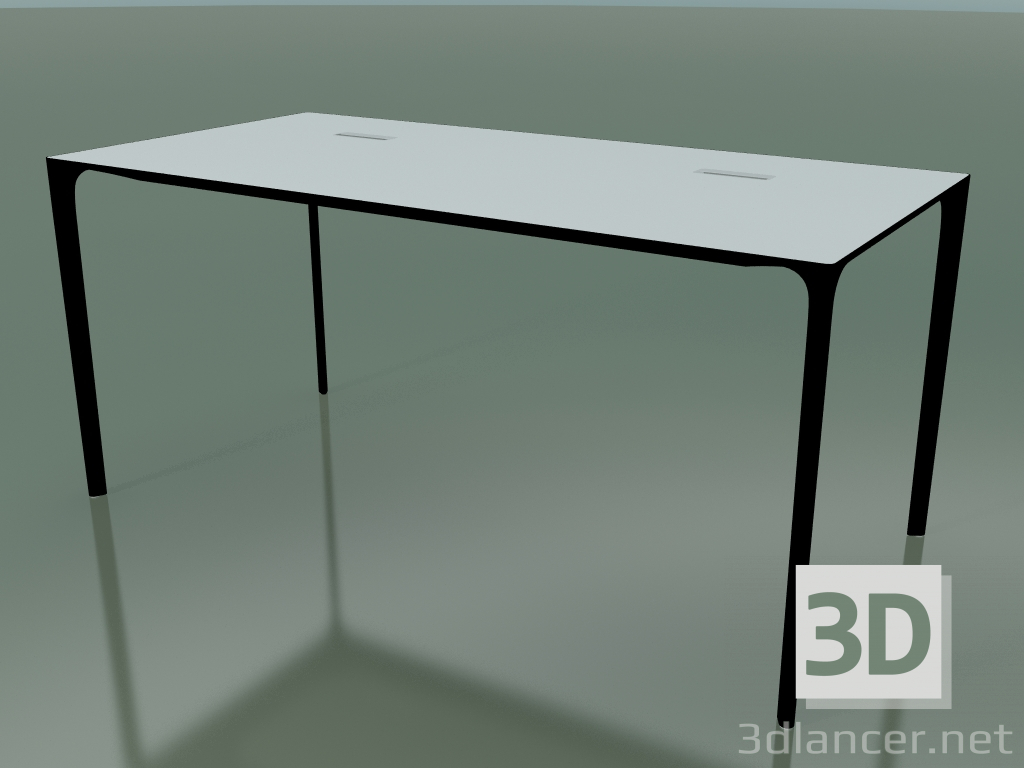 Modelo 3d Mesa retangular 0818 (H 74 - 79x160 cm, laminado Fenix F01, V39) - preview