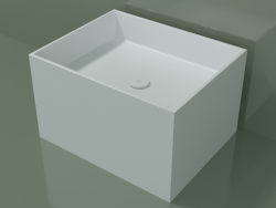 Lavabo da appoggio (01UN32301, Glacier White C01, L 60, P 48, H 36 cm)