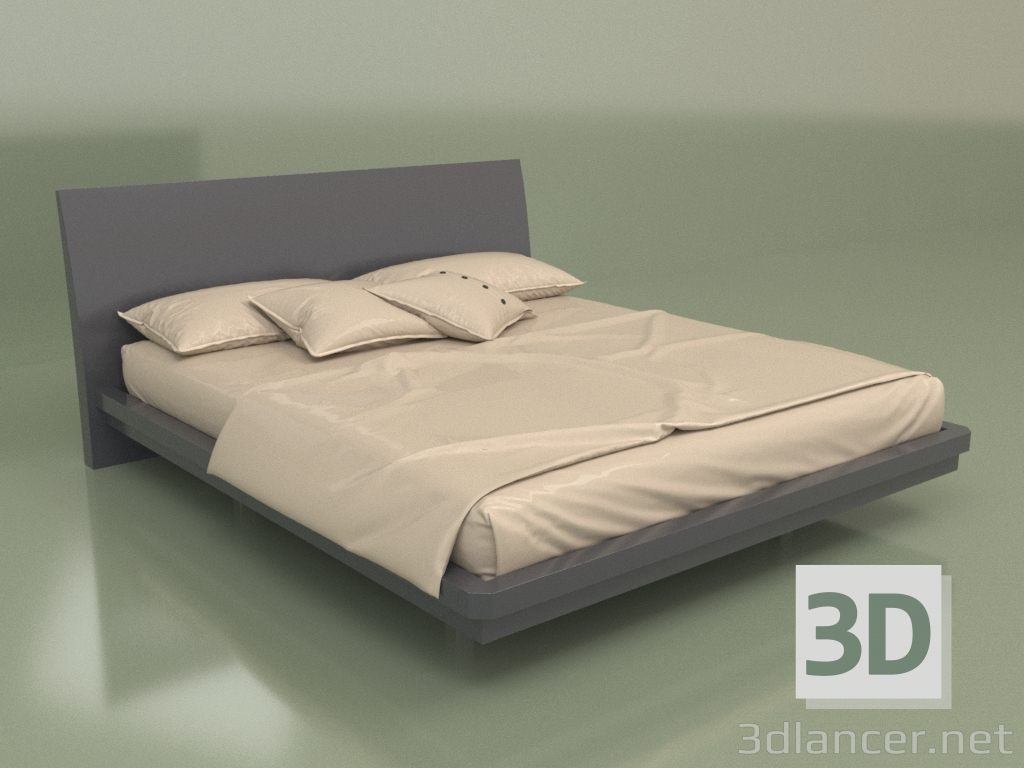 3D Modell Doppelbett Mn 2018 (Anthrazit) - Vorschau