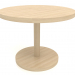 3d model Dining table DT 012 (D=1000x750, wood white) - preview