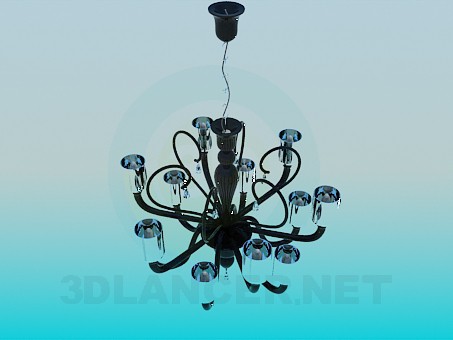 Modelo 3d Candelabro de vidro - preview