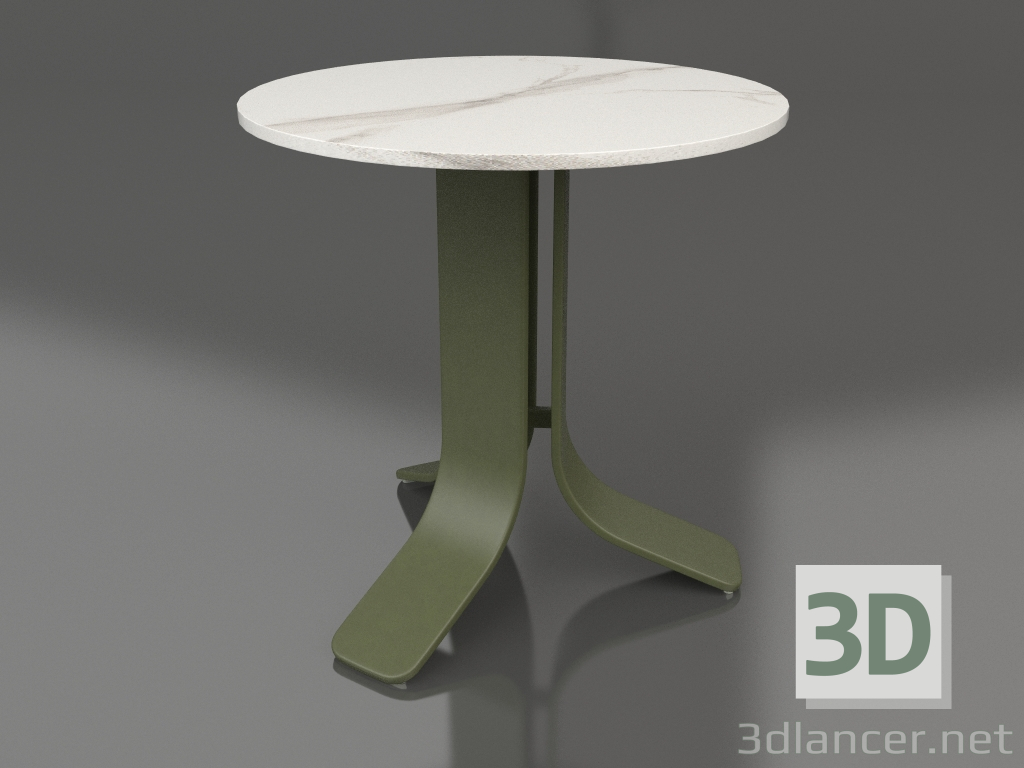 3d модель Стіл кавовий Ø50 (Olive green, DEKTON Aura) – превью