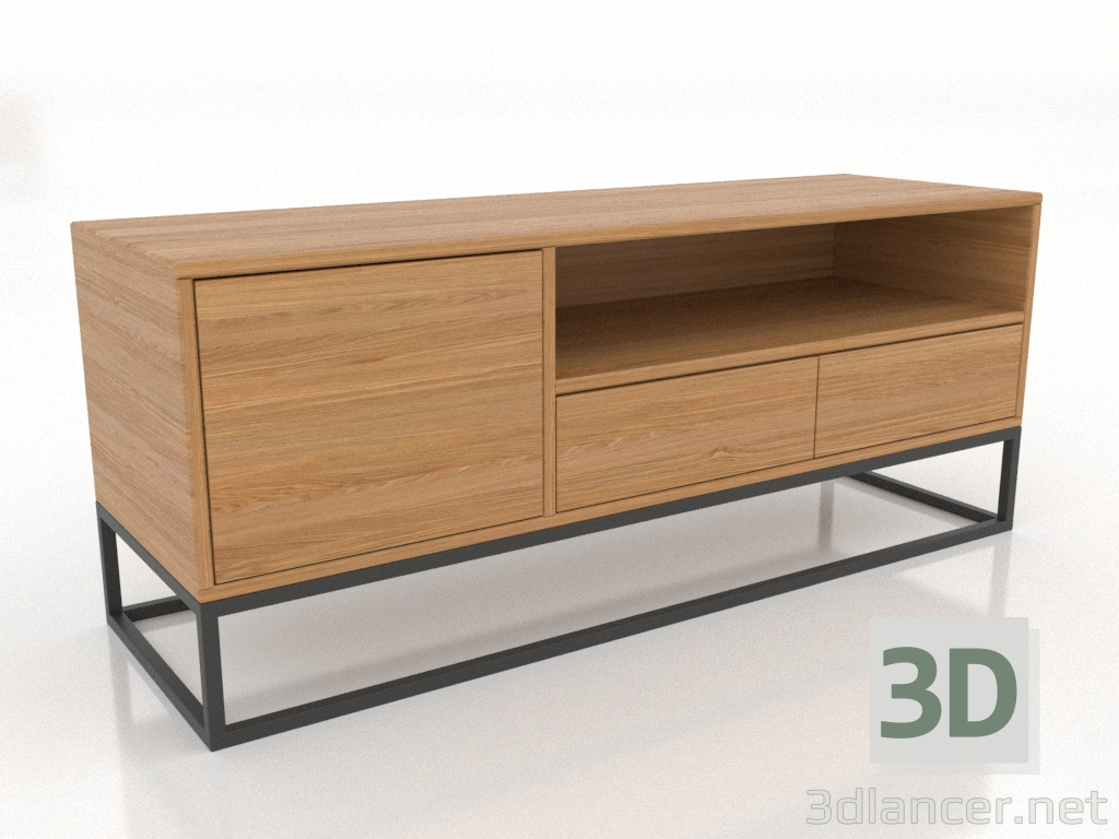 Modelo 3d Suporte de TV 1200x380 mm (carvalho natural) - preview