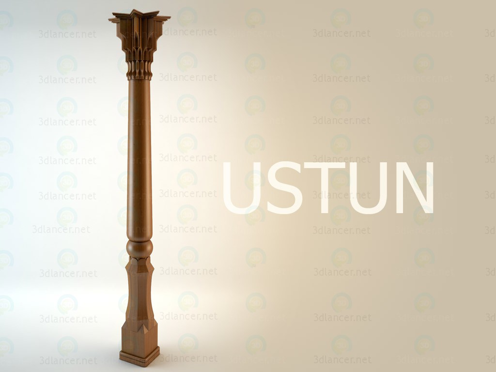 3d model column uz - preview