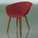 3d model Armchair 4203 (4 wooden legs, teak effect, PP0003) - preview