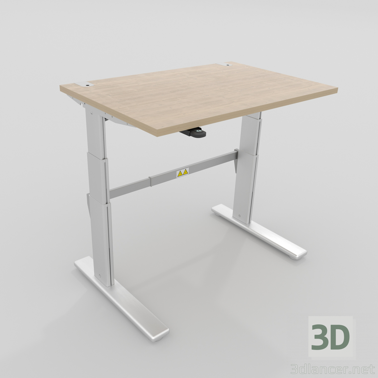 3D Modell Bürotisch mit Hebemechanismus - Vorschau