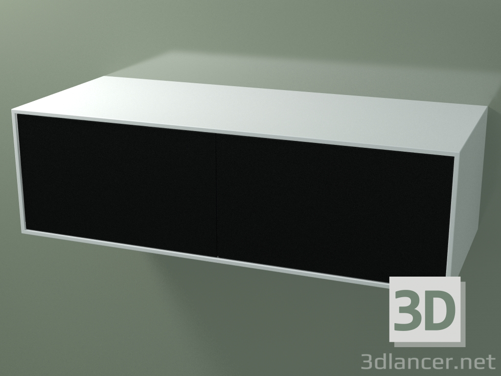 3d model Caja doble (8AUEВB02, Glacier White C01, HPL P06, L 120, P 50, H 36 cm) - vista previa