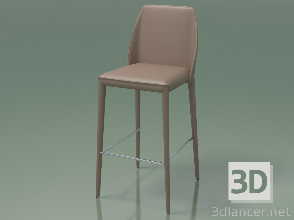 modello 3D Sedia mezzo bar Marco (111942, grigio tortora) - anteprima