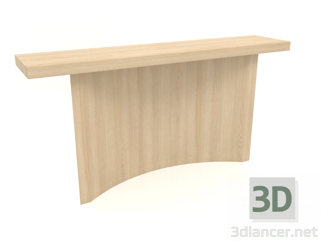 3D Modell Konsole KT 06 (1400x300x700, Holz weiß) - Vorschau