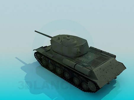 3d model IS-1 Stalin tank - preview