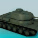 3d model IS-1 Stalin tank - preview