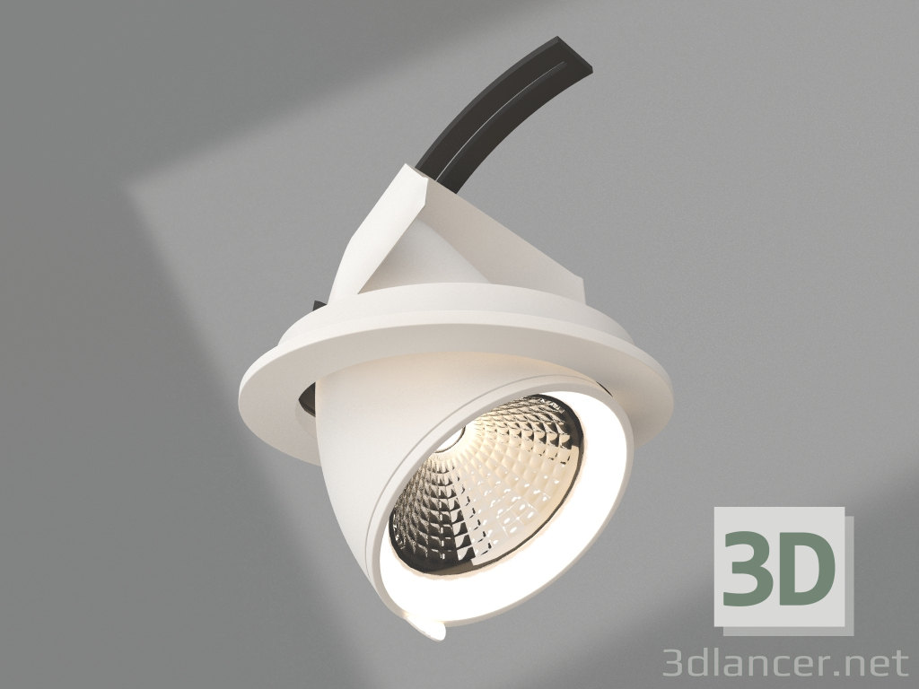 3d model Lámpara LTD-EXPLORER-R100-12W Day4000 (WH, 38 grados) - vista previa