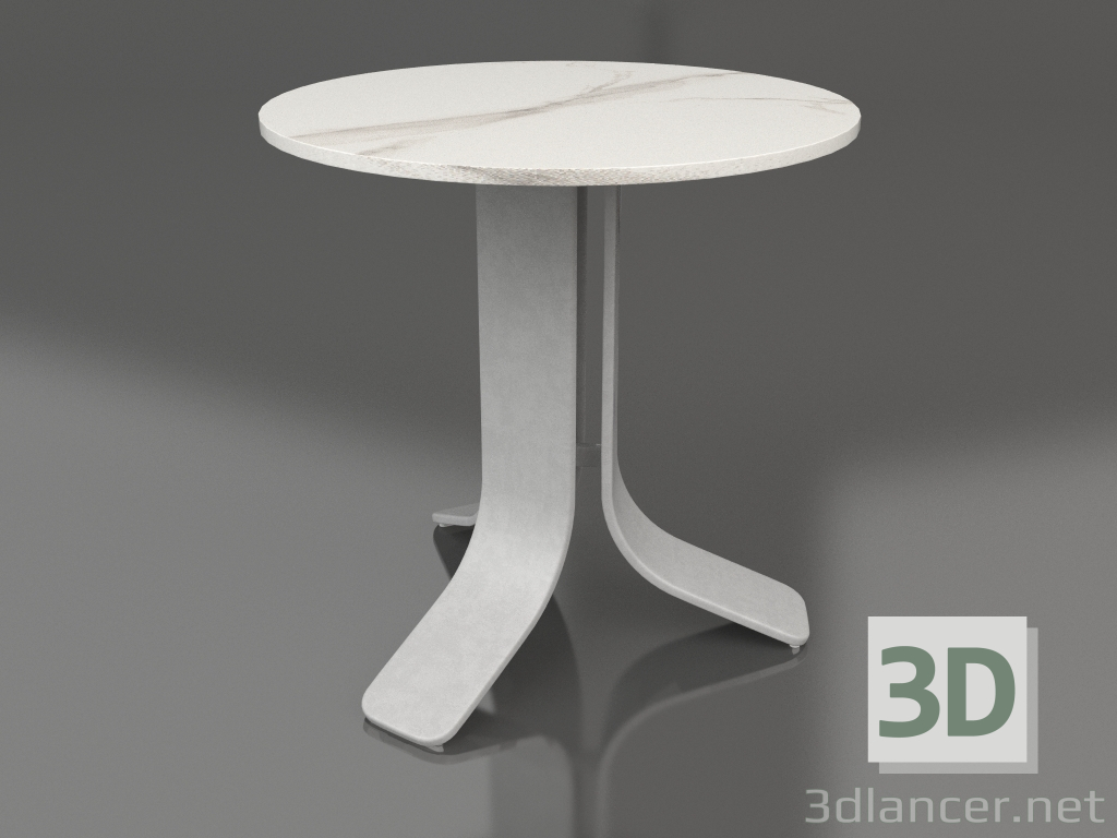 3d модель Стіл кавовий Ø50 (Agate grey, DEKTON Aura) – превью