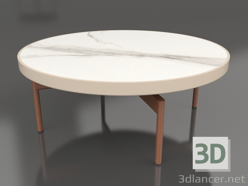 3d model Mesa de centro redonda Ø90x36 (Arena, DEKTON Aura) - vista previa