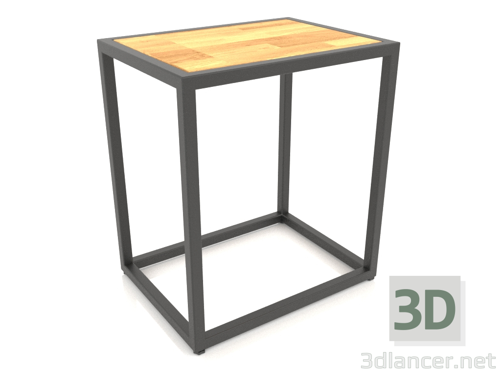 3D Modell Rechteckiger Couchtisch (HOLZ, 40X30X44) - Vorschau