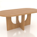 3d model Mesa de comedor OVAL 1800x900 mm (roble natural) - vista previa