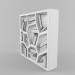 3d Design bookcase model buy - render