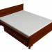 Modelo 3d Cama de casal 160 x 200 - preview