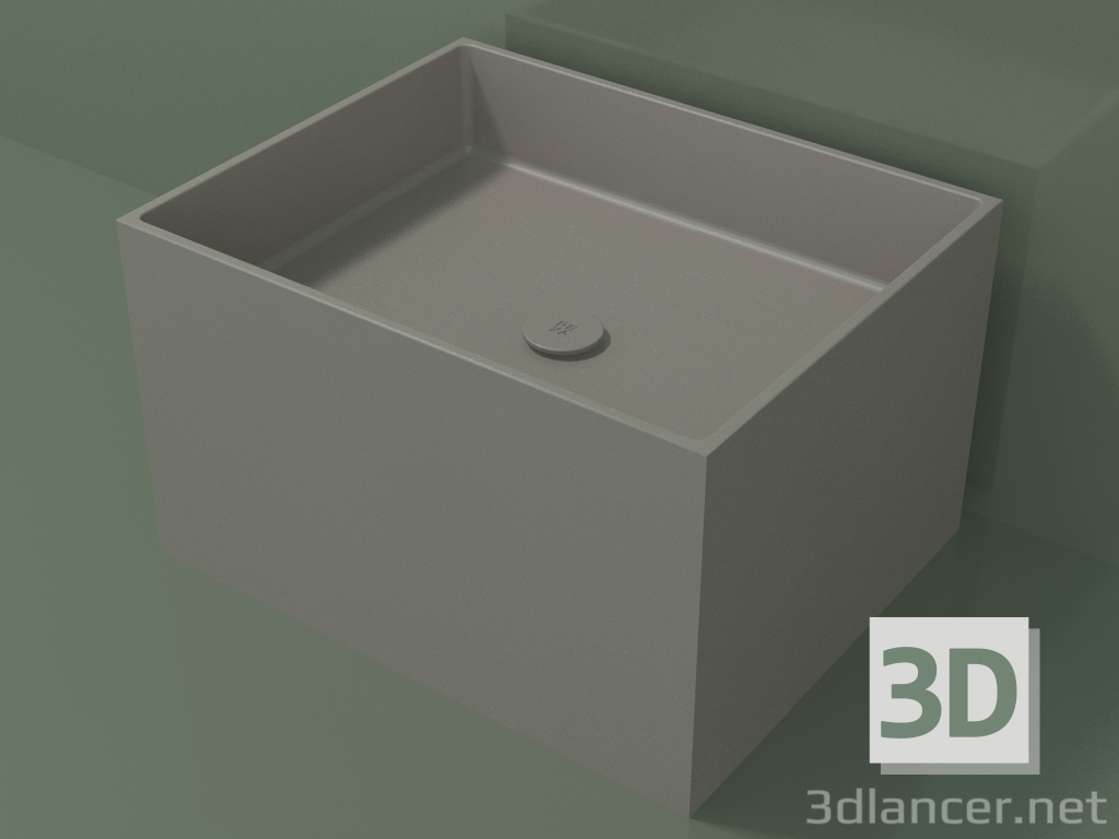 Modelo 3d Lavatório de bancada (01UN32301, Clay C37, L 60, P 48, H 36 cm) - preview