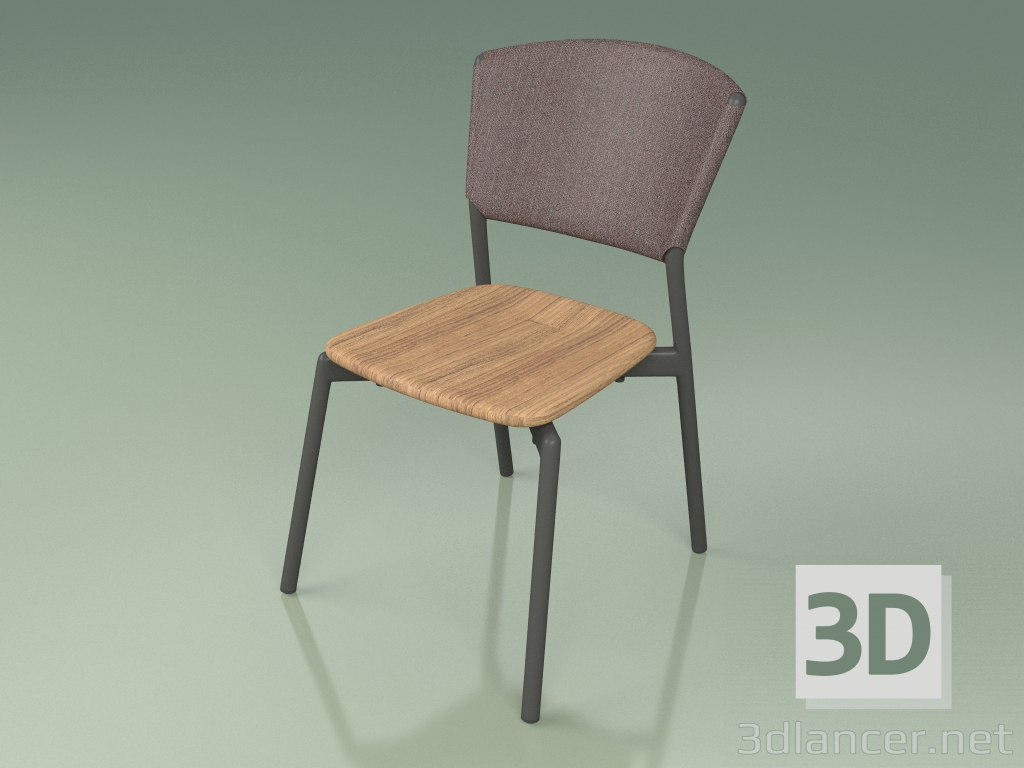 3d model Silla 020 (Metal Ahumado, Marrón) - vista previa