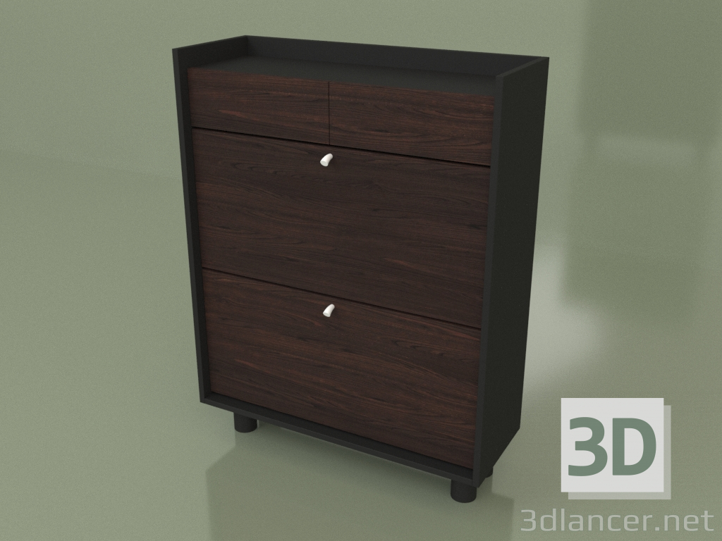 3d model Zapatero con cajones (30293) - vista previa