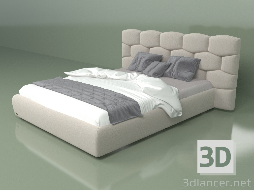 Modelo 3d Cama de casal Bata XL 1,6 m - preview