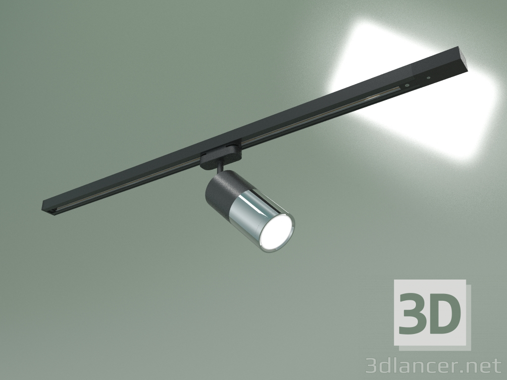 Modelo 3d Luz LED de pista Avantag LTB27 (preto-cromado mate) - preview