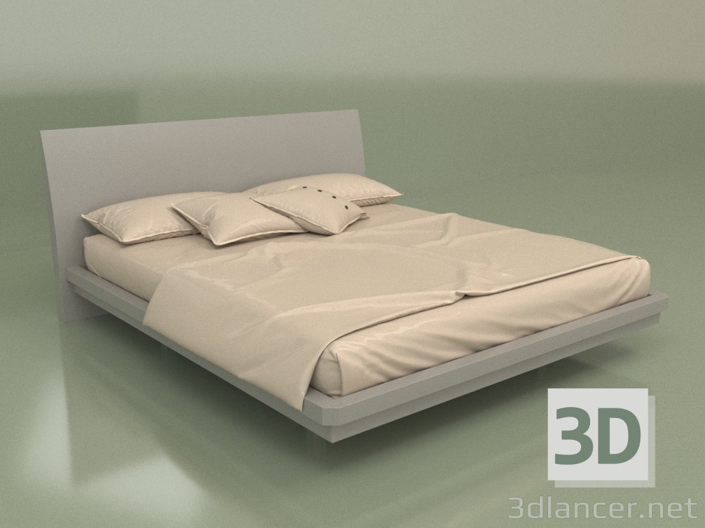 3D Modell Doppelbett Mn 2018 (grau) - Vorschau