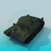 3d model T-34 - vista previa