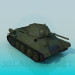 Modelo 3d T-34 - preview