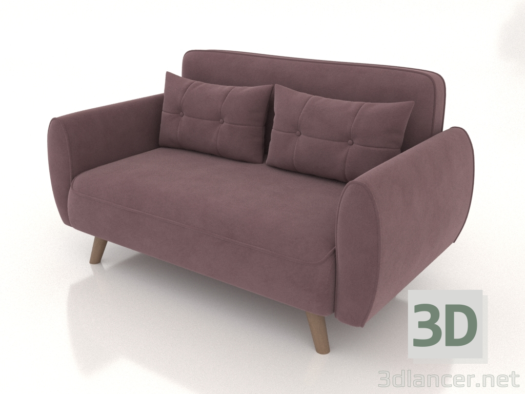 modello 3D Divano letto Charm (rosa cenere) - anteprima