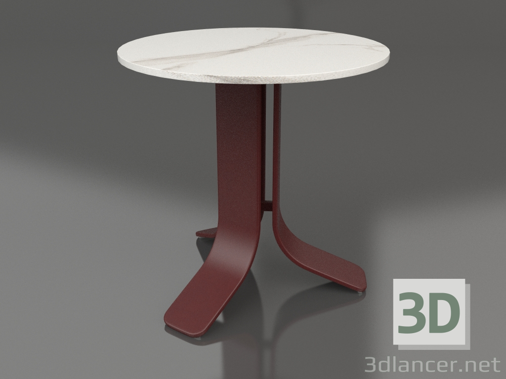 Modelo 3d Mesa de centro Ø50 (vinho tinto, DEKTON Aura) - preview