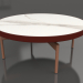 3d model Round coffee table Ø90x36 (Wine red, DEKTON Aura) - preview