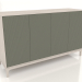 modèle 3D Meuble TV FARGO avec façades fraisées 1600x500x950 mm (olivier, chêne blanchi, option 1) - preview