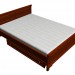 Modelo 3d Cama de casal 160 x 220 - preview