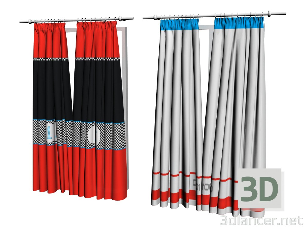 3d model Cortina BiPanel - vista previa