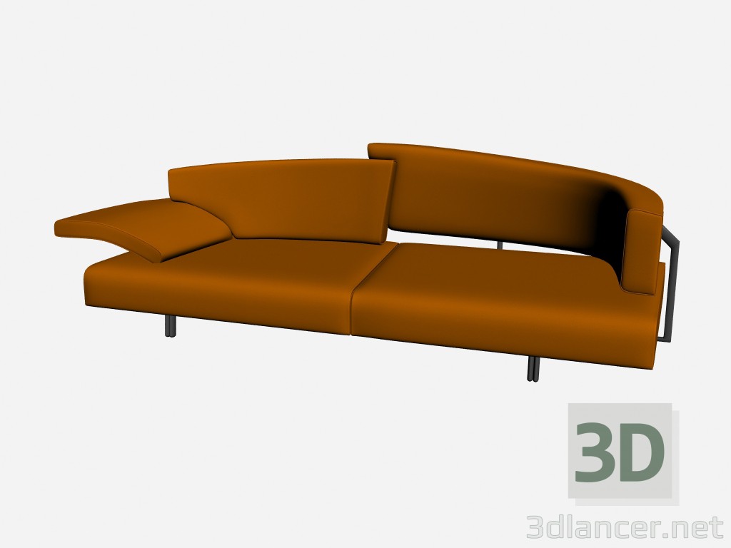 modello 3D Divano 1 - anteprima