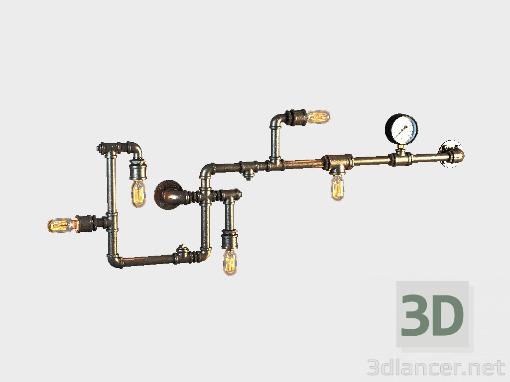 3D modeli Sconce TUBE SCONCE (SN047-5) - önizleme