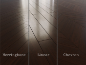 Parquet board - Afrormosiya high, pericopsis high.