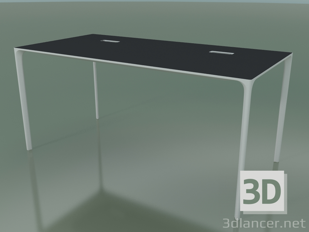 Modelo 3d Mesa retangular 0818 (H 74 - 79x160 cm, laminado Fenix F06, V12) - preview