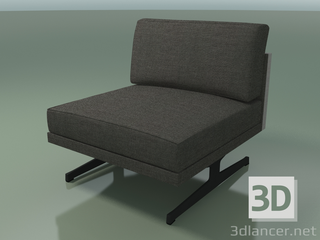 3d model Módulo central 5216 (patas en H, relleno de dos tonos) - vista previa