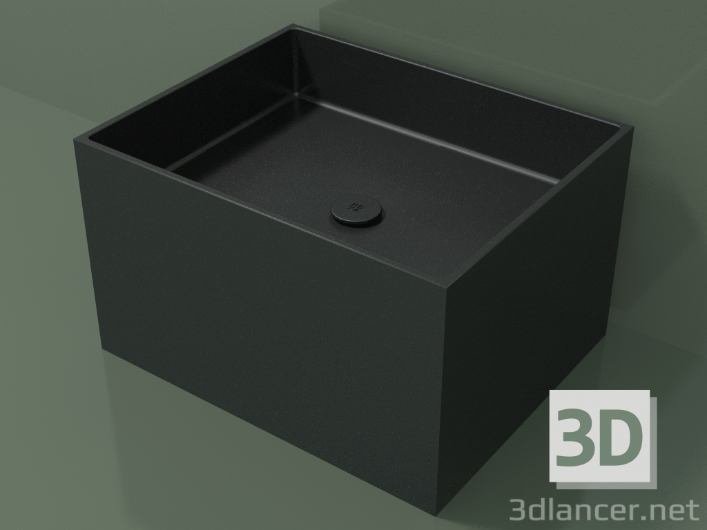 3D modeli Tezgah üstü lavabo (01UN32301, Deep Nocturne C38, L 60, P 48, H 36 cm) - önizleme