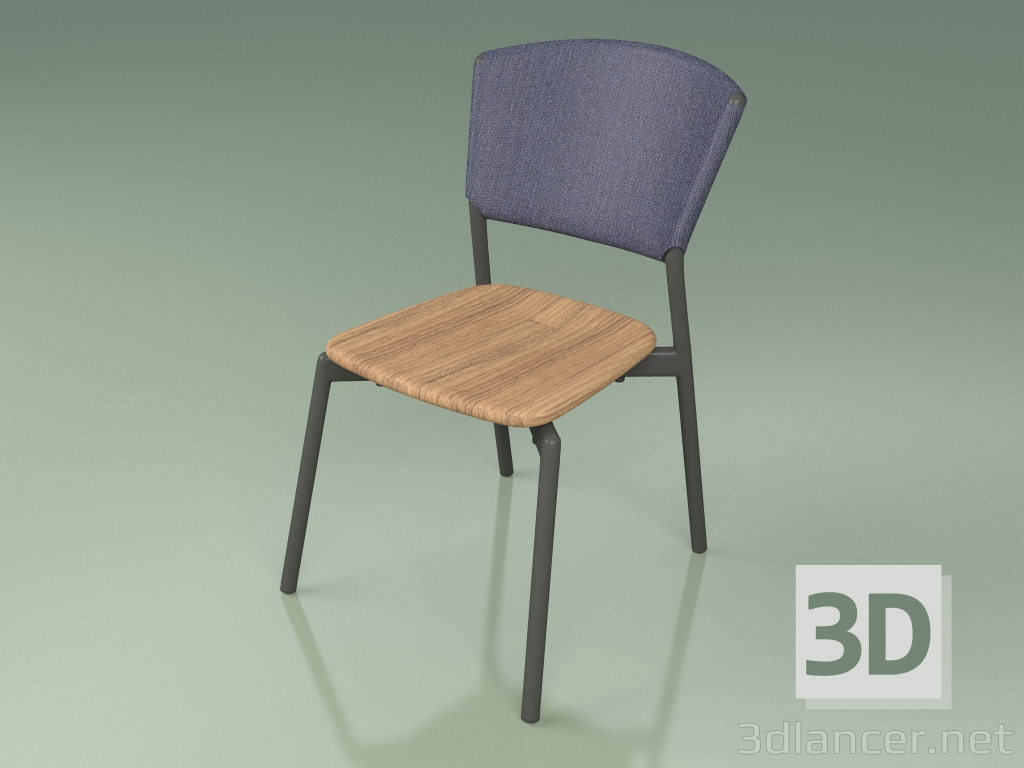 3d model Chair 020 (Metal Smoke, Blue) - preview