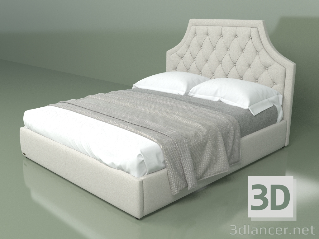 Modelo 3d Cama de casal Birmingham 1,6 m - preview