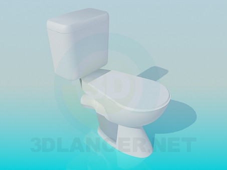 3D Modell WC-Schüssel - Vorschau