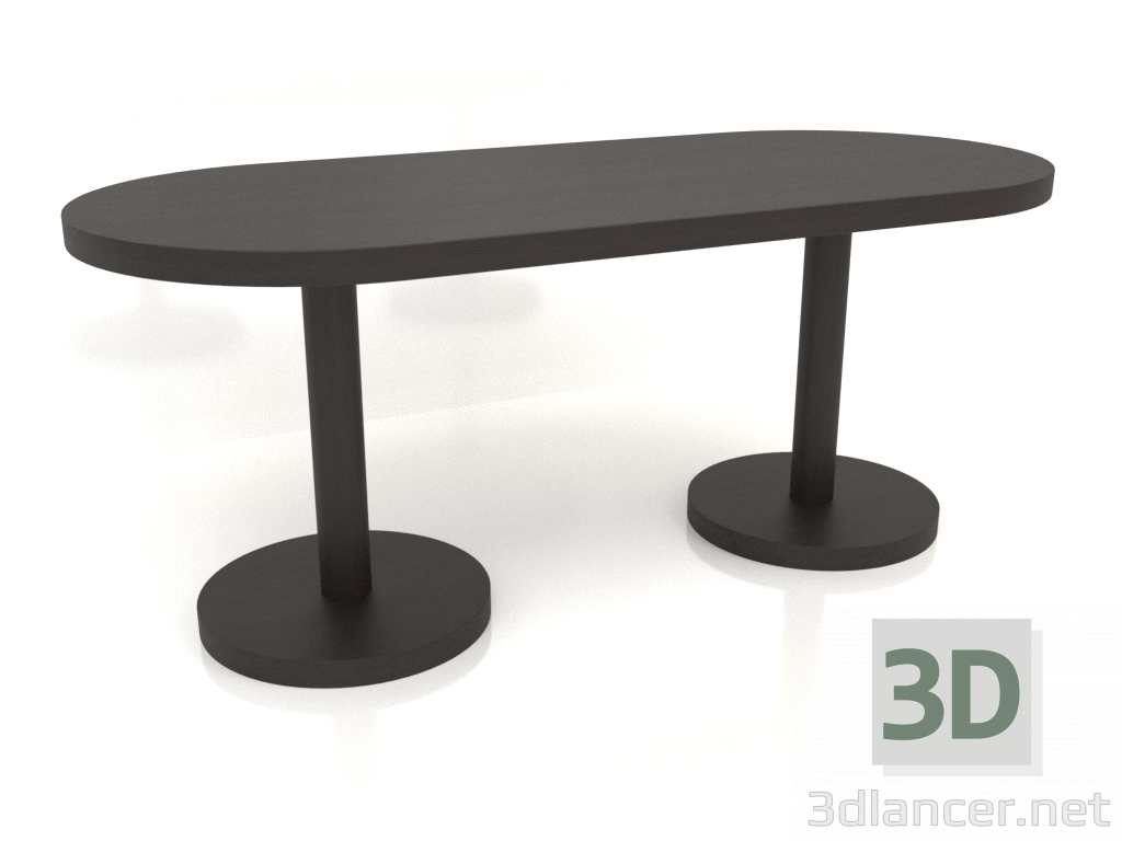 3d model Mesa de comedor (1800x800x750, madera marrón oscuro) - vista previa