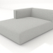 modello 3D Chaise longue (XL) 103x175 con bracciolo a sinistra - anteprima