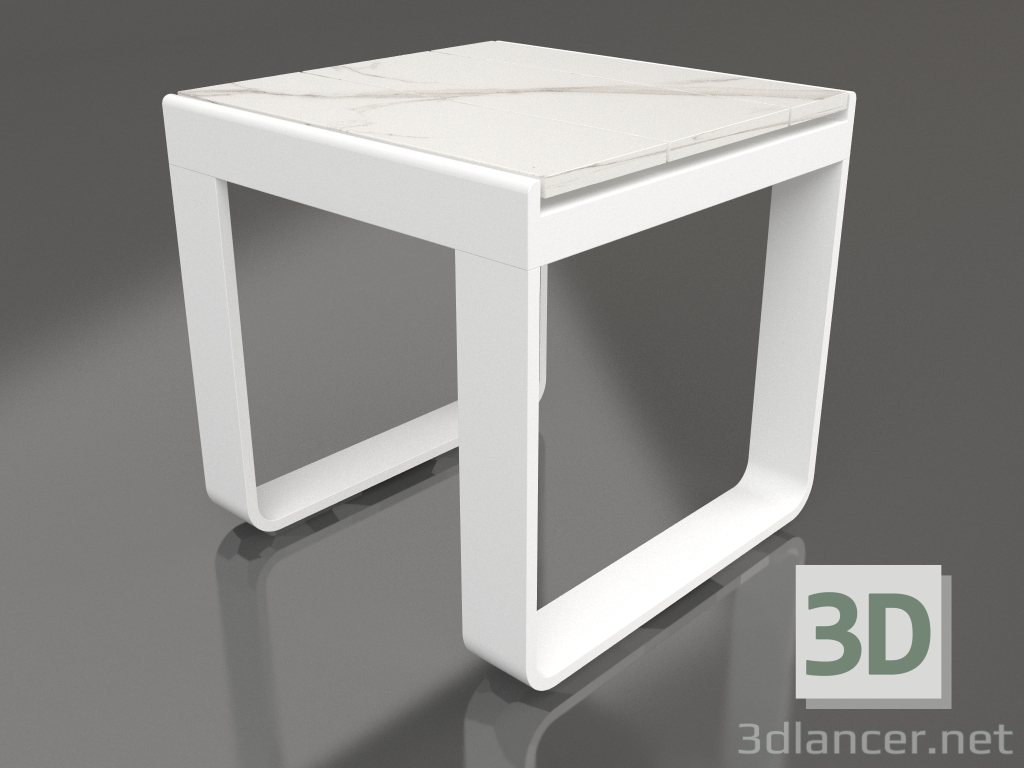 3d модель Столик кавовий 42 (DEKTON Aura, White) – превью