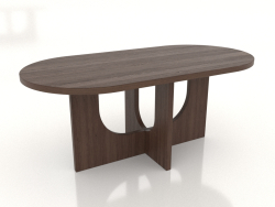 Mesa de jantar OVAL 1800x900 mm (nogueira escura)