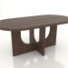 3d model Dining table OVAL 1800x900 mm (dark walnut) - preview